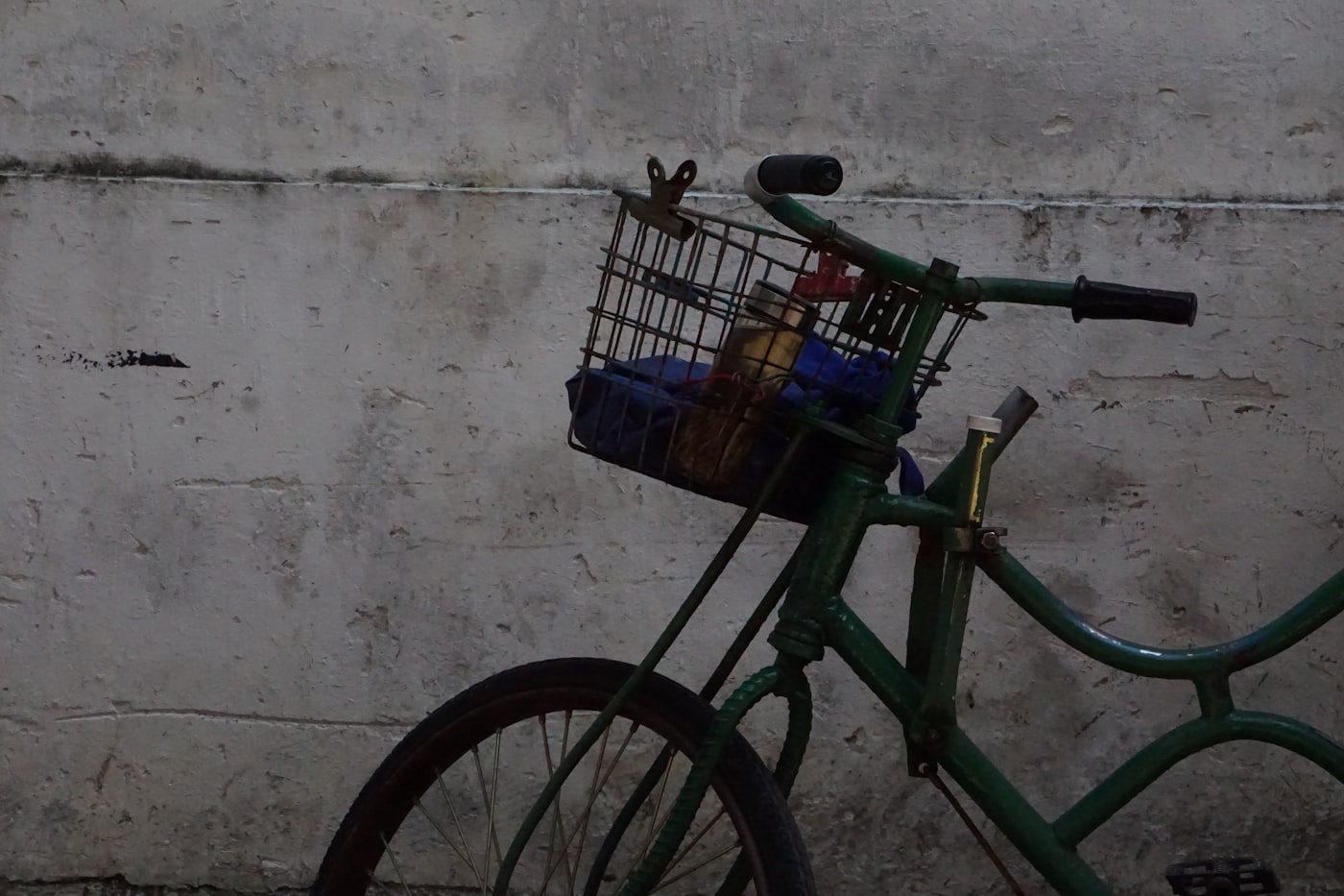 緑の自転車