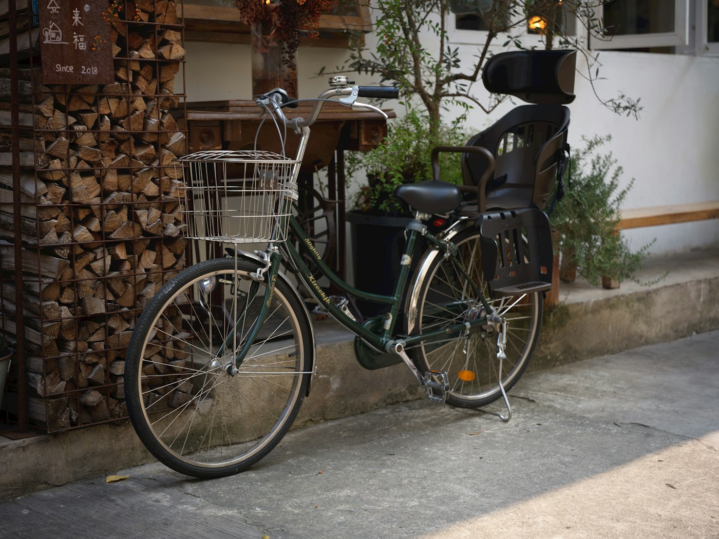 子ども椅子つき自転車